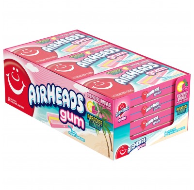 Airheads Gum Raspberry Lemonade 12ct