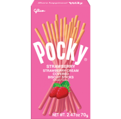 Pocky Strawberry Cream Biscuit Sticks 2.47oz