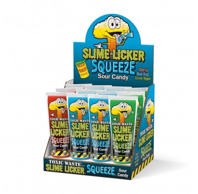 Slime Licker Sour Squeeze Candy 2.47oz 12ct