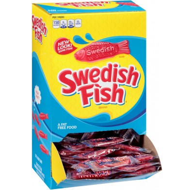 SWEDISH FISH RED 240ct<BR>INDIVIDUALLY WRAPPED
