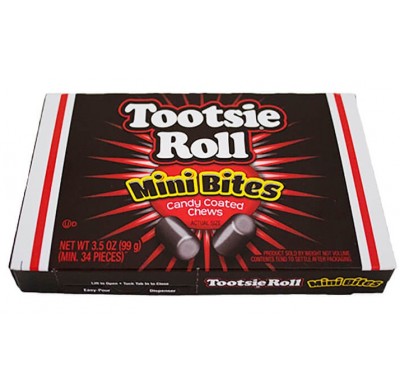 Tootsie Roll Mini Bites 3.5oz. Movie Theater Box