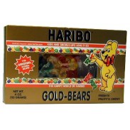 HARIBO GOLD BEARS 4oz. MOVIE THEATER BOX