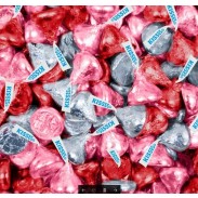 HERSHEY KISSES RED, SILVER & PINK FOIL
