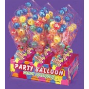 PARTY BALLOON CANDY LOLLIPOPS 12ct.