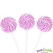 SQUIGGLY LOLLIPOPS PETITEPINK & WHITE 48ct.